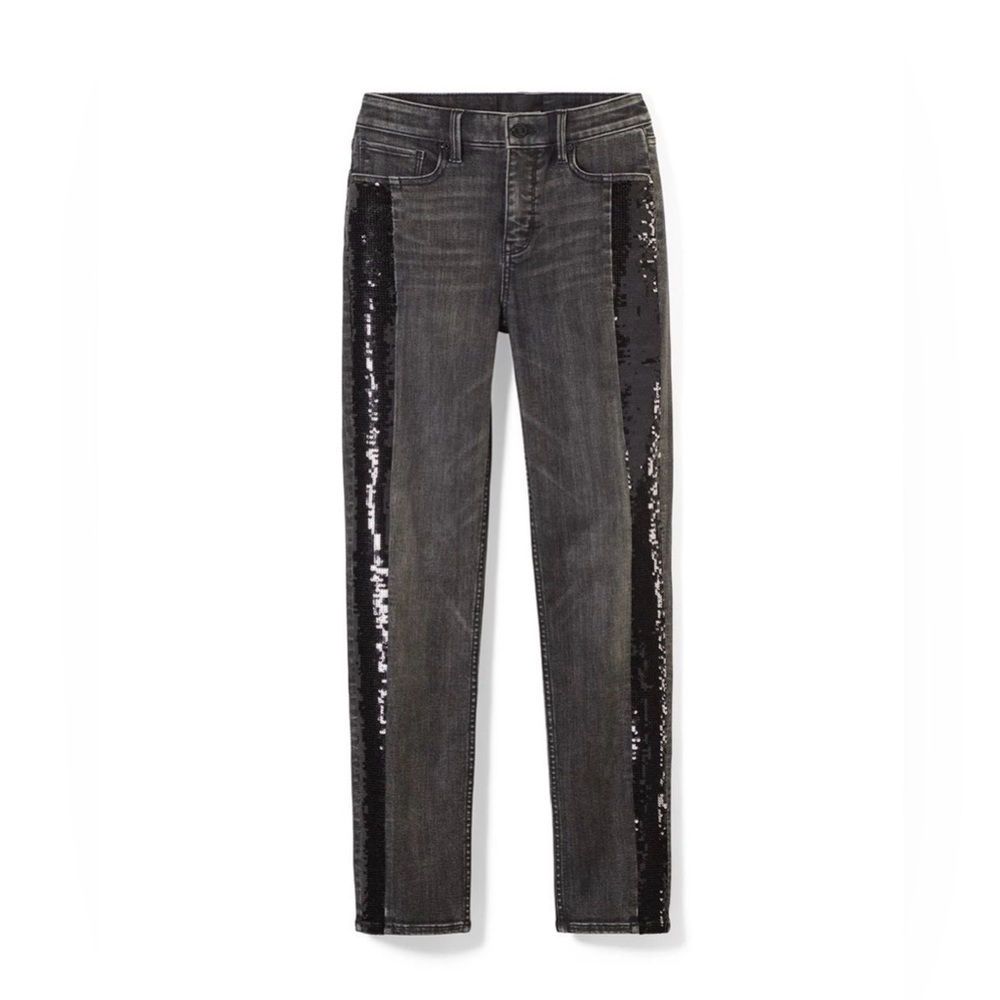 Black Sequin Women's Jeans‎